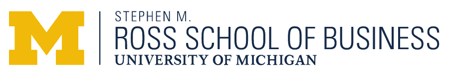 Michigan Ross horizontal logo